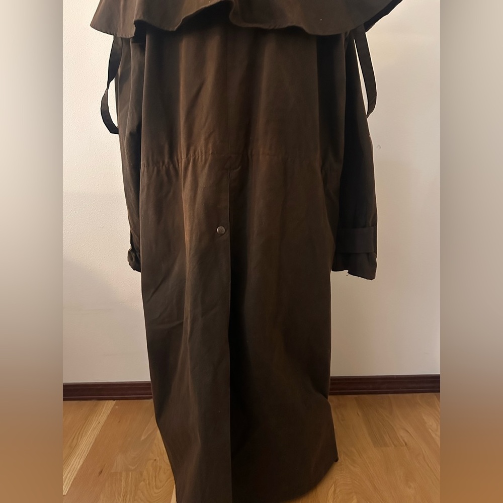 Men's Brown Long Coat - Picture 5 of 9